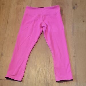 Lululemon Reversable Pink And Navy Athletic Capri Leggings Size 4